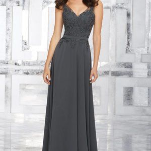 Morilee Bridesmaid Dress in Bordeaux, size 6